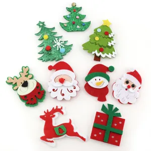 Christmas felt decorations set cute Santa snowman tree ornaments DIY craft festive supplies