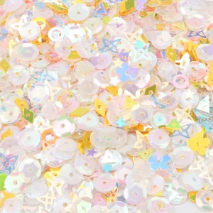 Laser Iridescent Mixed Nail Art Sequins Plastic Resin Glitter Flakes For DIY Crafts Slime Filling Manicure Decor