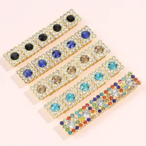 DIY diamantes de imitación centro de flor accesorios de metal plano para lazos 50pcs