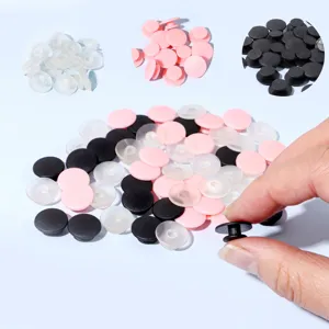 50pcs botones de plástico dijes para zapatos rosa transparente negro accesorios ropa