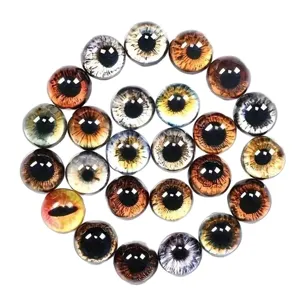 Glass doll eyes animal dragon cat eyes cabochons for DIY handmade toys and crafts making