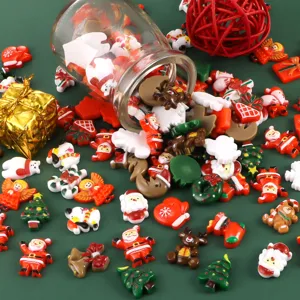 Christmas miniature resin charms ornaments for dollhouse DIY decoration and crafts
