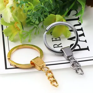 Μεταλλικά μπρελόκ με αλυσίδα και κρίκοι DIY κατασκευή κοσμημάτων αξεσουάρ σετ 5τμχ