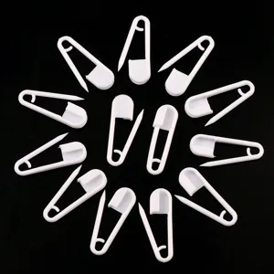 Épingles de sûreté en plastique blanc 25mm étiquettes de vêtements accessoires couture