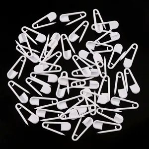 100pcs epingles de surete en plastique blanc 25mm epingles pour vetement et artisanat couture