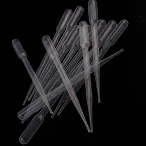 Disposable plastic transfer pipettes with clear graduation marks for DIY epoxy resin craft tool