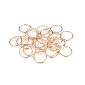 Anellini di salto dorati anelli metallici aperti per creazione di gioielli bracciali
