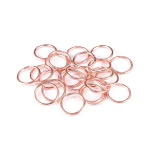 Anellini di salto in metallo oro rosa DIY per bracciali collane accessori per gioielli