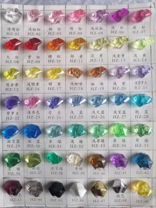 Plastic crystal rhinestone color chart acrylic DIY craft diamond beads assorted colors