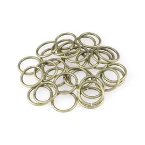 Anellini aperti in metallo per creazione di gioielli fai-da-te, bracciali, collane e portachiavi.
