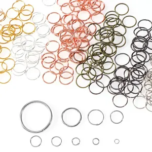 Anellini per bigiotteria DIY varie dimensioni anelli metallici aperti per bracciali collane artigianato