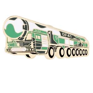 DF-41 Intercontinental Ballistic Missile Metal Badge Brooch Military Souvenir Accessory