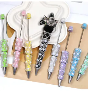 Bunte Strass Perlen Perlenstifte DIY Kristall Diamant Kugelschreiber Schreibwaren Geschenke Büro
