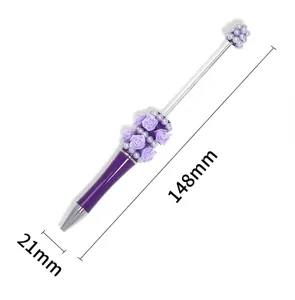 DIY Rosen Perlen Kugelschreiber schicke Geschenk Stift elegante dekorative Schreibware