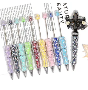 DIY Strass perlen Kugelschreiber Perle Kristall dekorative Luxus Schreibwaren Detail Ansicht