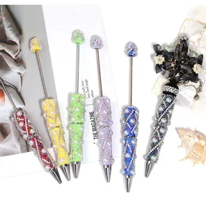 Luxus DIY Strass Perlen Kugelschreiber Set, glänzende Kristall Diamant Schreibstifte edel.