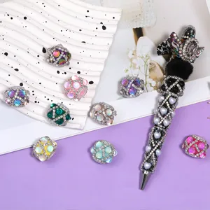 DIY penna di perline acrilico strass sirena palla perle colorate accessori gioielli fai