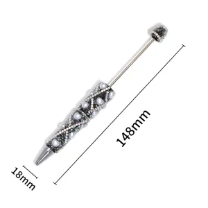 DIY Perlen Strass Perlenstift kreativer Diamant Briefpapier für Büro Schule Geschenke.