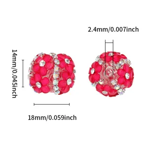 DIY Acryl Strass Blumen Perlen für Handyketten und dekoratives Schmuck Zubehör.