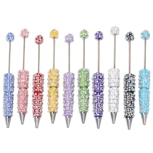Handgefertigte Strass Perlen Perlenstift DIY Kugelschreiber kreative Schüler Geschenk Schreibwaren