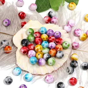8mm acrilico colorato sfumato pois perline per bracciali collane creazione di gioielli