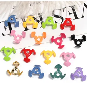 Colorful heart bead caps metal spacers DIY jewelry making accessories charm findings wholesale