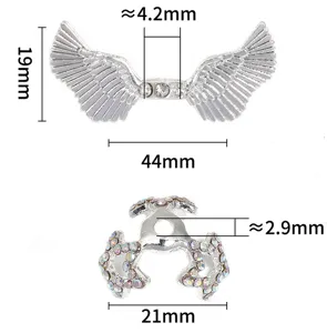 DIY alliage strass ailes d'ange et perles d'étoile accessoires de bijoux tableau