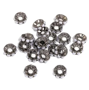 Metalen kralen spacer voor DIY sieraden maken, ronde accessoires voor armbanden 17mm