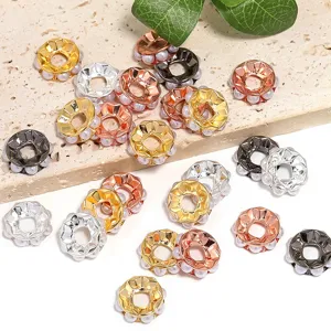 17mm Parel Metaal Tussenkralen Wiel Bedels voor DIY Handgemaakte Armband Ketting Sieraden