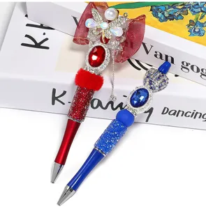 Strass Kristall dekorativer Kugelschreiber Luxus Glanz Schreibstift Büro Schule