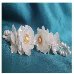 Flor de acrílico perla accesorio de joyería DIY componente artesanal para decoración