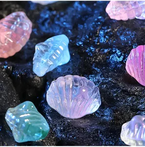 3D double-sided starfish glass beads transparent DIY jewelry accessories loose beads for bracelet