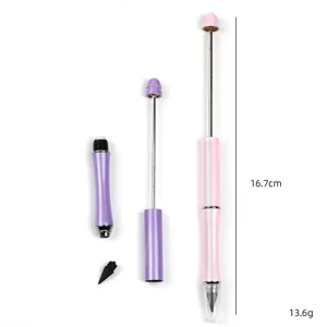DIY metalen kraal pen eeuwige inktloze potlood uitwisbare pen hoofdproduct weergave