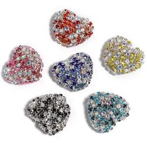 Kleurrijke hart strass acryl kralen voor DIY sieraden maken en accessoires groothandel.