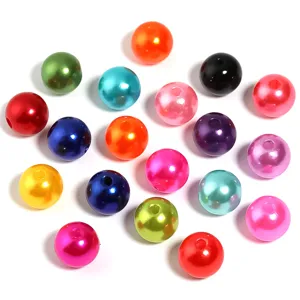 Kleurrijke ABS imitatie parel losse kraal voor DIY handgemaakte sieraden accessoires.
