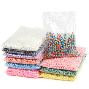 Colorful striped candy resin beads for DIY jewelry making, bracelets and crafts 1000pcs