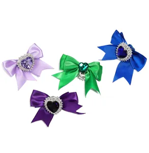 Ruban De Satin Cœur Strass Accessoires Bijoux DIY Fournitures Artisanat Multicolore