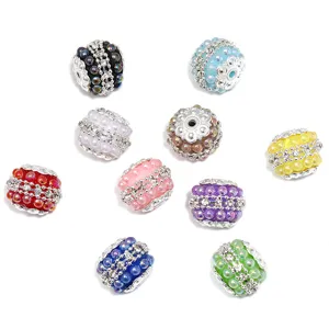 Kleurrijke strass parel bedels DIY sieraden accessoires voor sleutelhangers en pennen