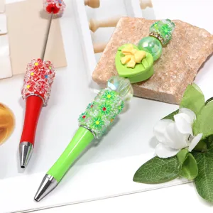 Στυλό με χάντρες DIY ρητίνη ηλίανθος χαρτικά πολύχρωμο δώρο διακόσμηση γραφείου