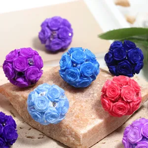 Perles en Forme de Rose en Pâte Polymère Fait à la Main Avec Strass Couleur Mixte pour Accessoires de Bijoux DIY