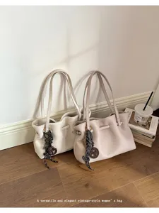 Borsa shopper da donna elegante in stile vintage con grande capacità e design minimalista.