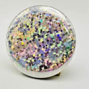Round holographic badge protective film cute anime peripheral cover shiny sticker