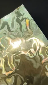 Holographic water ripple special paper for badge backing crafts and DIY decoration.