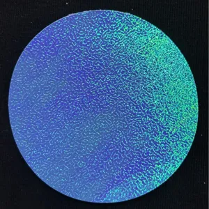 Papier texturé nacré holographique pour badges, film de support brillant d'art.