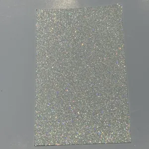 Holographic glitter paper sheet for badge backing and craft DIY specialty cardstock