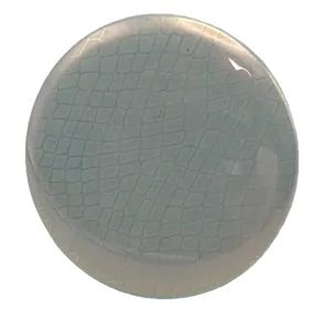 Holographic round badge peripheral anime collectible metallic grid pattern accessory main item