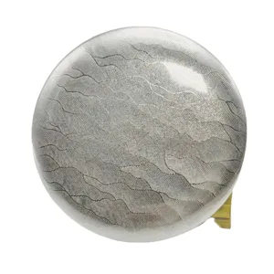 Metal wave badge backing card silver circular anime peripheral badge protective cover accessory