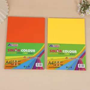 A4 colorful copy paper cardstock set, vibrant color printer paper for kids and crafts.