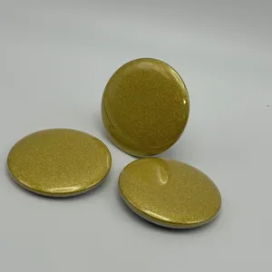 Gold glitter round badge buttons, creative DIY merchandise peripherals, craft supplies.