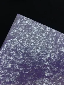 Detail shot of purple cracked ice special backing paper, glossy ceramic texture for crafts.